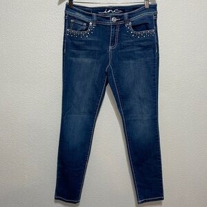 INC CLASSY RHINESTONE DENIM JEANS REGULAR FIT